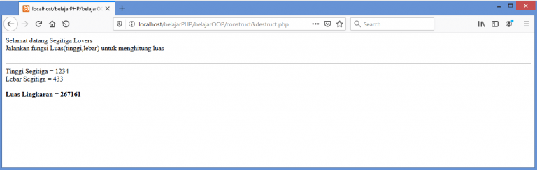 Constructor dan Destructor Dalam OOP di PHP - Sipintek.com - Sipintek.com
